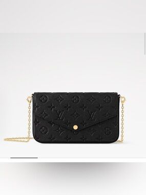 Empreinte Pochette Felicie Chain Wallet Black